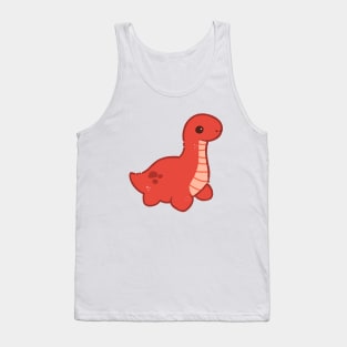 Plesiosaur (Red) Tank Top